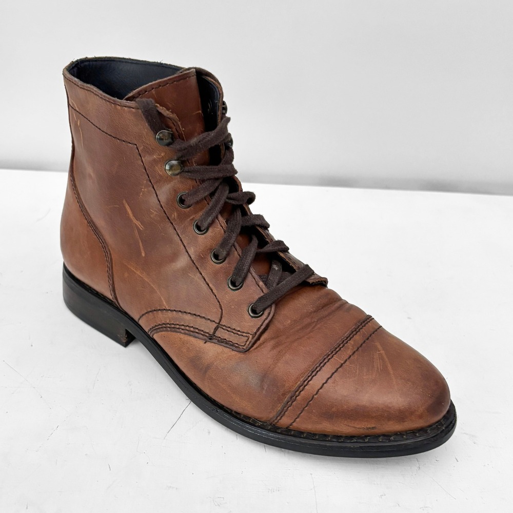 Thursday Boot Company Captain Lace Up Boots Womens 9.5 Arizona Adobe Cap Toe